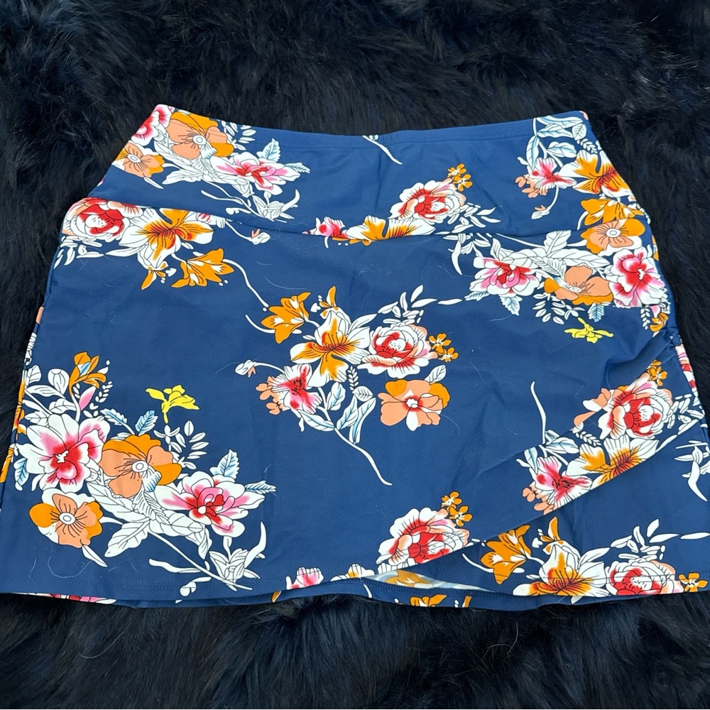 Floral Navy Skirt